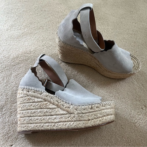 Chloe Espadrille Wedges, Size 39 - Picture 8 of 9